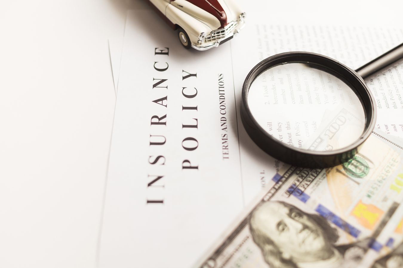 uninsured motorist claim form and insurance paperwork